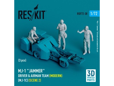 MJ-1 Jammer Driver & airman team (Modern) (MJ-1C) (scene 2) (3 pcs) (3D Printed) 