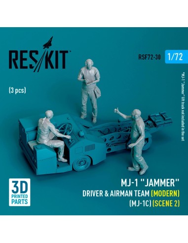 MJ-1 Jammer Driver & airman team (Modern) (MJ-1C) (scene 2) (3 pcs) (3D Printed) 