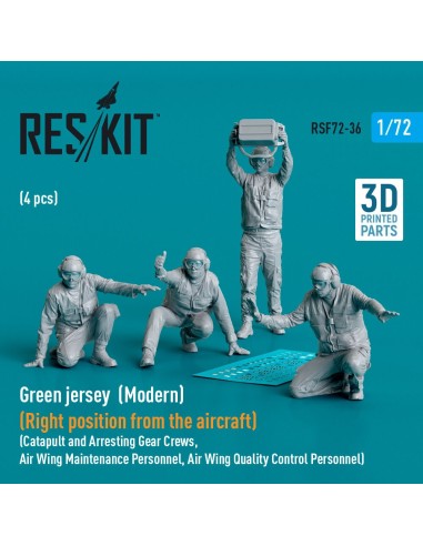 Green jersey (Modern) (Right position from the aircraft) Catapult and Arresting Gear Crews, Air Wing Maintenance Personnel, Air 