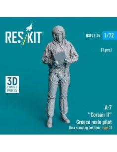 A-7 Corsair II Greece male pilot (in a standing position - type 3) (1 pcs) (3D Printed)  2