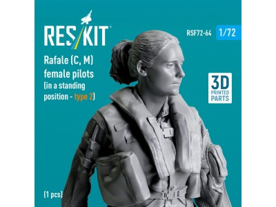 Rafale (C, M) female pilot (in a standing position - type 2) (1 pcs) (3D Printed) 