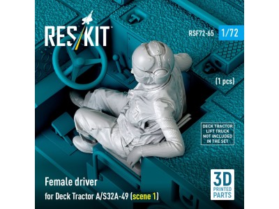 Female driver for Deck Tractor A/S32A-49 (scene 1) (1 pcs) (3D Printed) 
