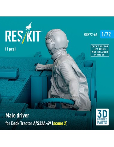 Male driver for Deck Tractor A/S32A-49 (scene 2) (1 pcs) (3D Printed) 