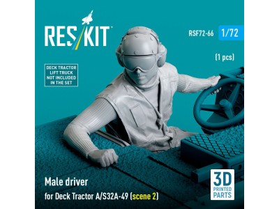 Male driver for Deck Tractor A/S32A-49 (scene 2) (1 pcs) (3D Printed) 