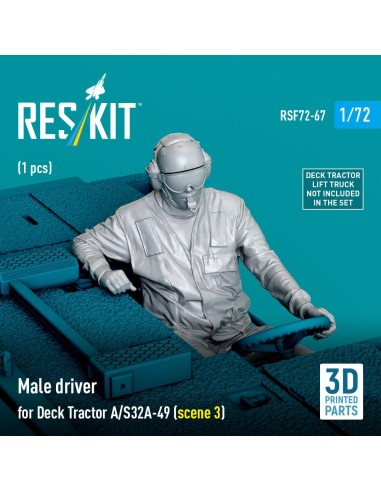 Male driver for Deck Tractor A/S32A-49 (scene 3) (1 pcs) (3D Printed) 