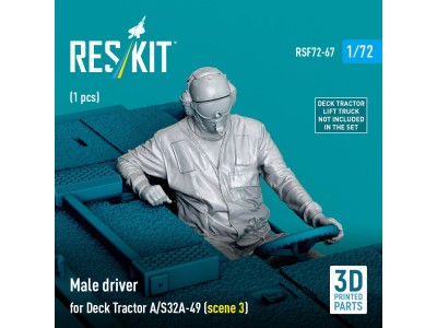 Male driver for Deck Tractor A/S32A-49 (scene 3) (1 pcs) (3D Printed) 