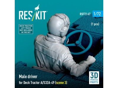 Male driver for Deck Tractor A/S32A-49 (scene 3) (1 pcs) (3D Printed) 