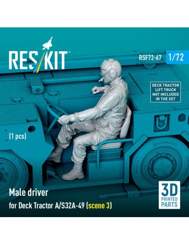 Male driver for Deck Tractor A/S32A-49 (scene 3) (1 pcs) (3D Printed) 