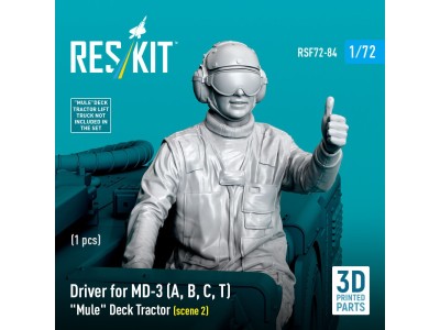 Driver for MD-3 (A, B, C, T) Mule Deck Tractor (scene 2) (1 pcs) (3D Printed) 
