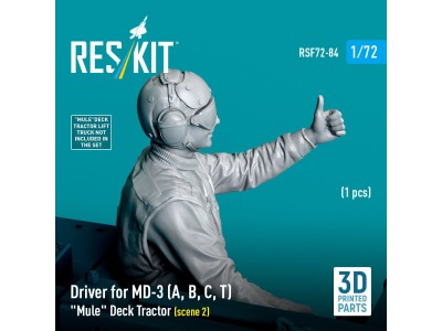 Driver for MD-3 (A, B, C, T) Mule Deck Tractor (scene 2) (1 pcs) (3D Printed) 