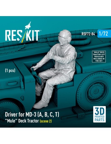 Driver for MD-3 (A, B, C, T) Mule Deck Tractor (scene 2) (1 pcs) (3D Printed) 