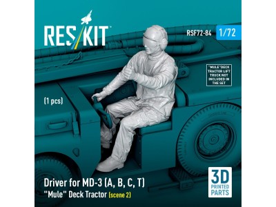 Driver for MD-3 (A, B, C, T) Mule Deck Tractor (scene 2) (1 pcs) (3D Printed) 
