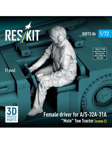 Female driver for A/S-32A-31A Mule Tow Tractor (scene 2) (1 pcs) (3D Printed) 