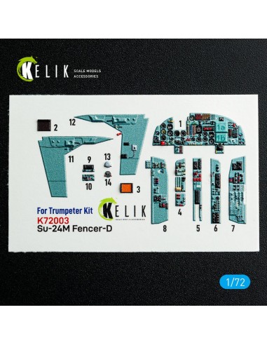 SU-24M interior 3D decals for Trumpeter kit 