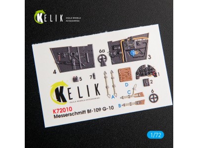 BF109-10G interior 3D decals for Fine Molds kit 