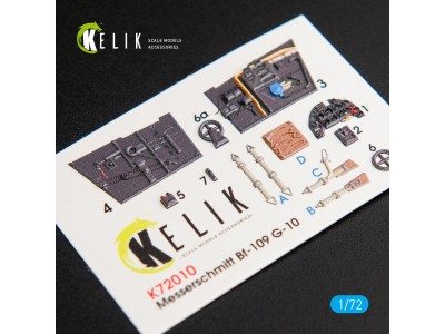 BF109-10G interior 3D decals for Fine Molds kit 