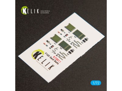 F-16D Fighting Falcon interior 3D decals for Kinetic kit 