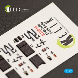 F-16I Sufa interior 3D decals for Kinetic kit 