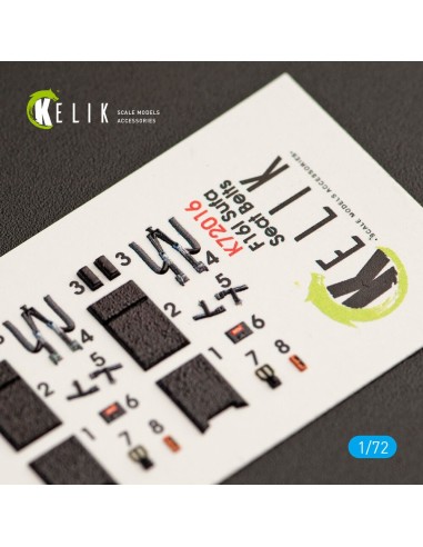 F-16I Sufa interior 3D decals for Kinetic kit 