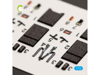 F-16I Sufa interior 3D decals for Kinetic kit 