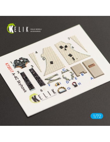 A-4C Skyhawk interior 3D decals for Fujimi/Hobby 2000 kit 