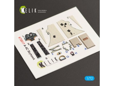 A-4C Skyhawk interior 3D decals for Fujimi/Hobby 2000 kit 