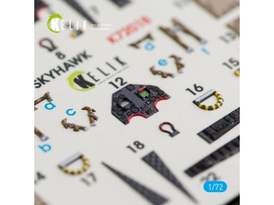 TA-4J Skyhawk interior 3D decals for Fujimi/Hobby 2000 kit 
