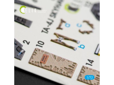 TA-4J Skyhawk interior 3D decals for Fujimi/Hobby 2000 kit 