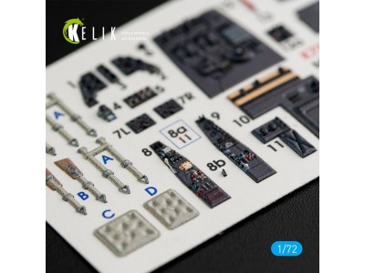 Me-410 A-1/B-1 interior 3D decals for Fine Molds kit 