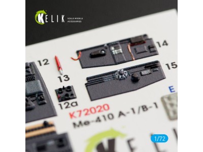 Me-410 A-1/B-1 interior 3D decals for Fine Molds kit 