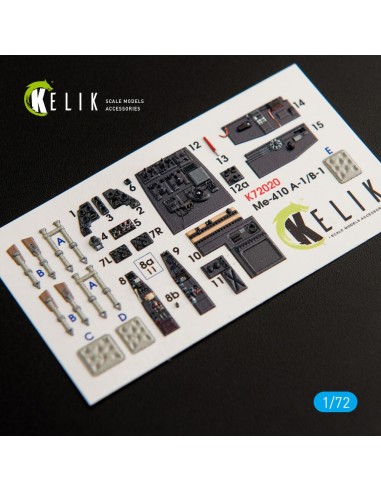Me-410 A-1/B-1 interior 3D decals for Fine Molds kit 