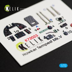Hawker Tempest Mk.V interior 3D decals for Airfix kit  2