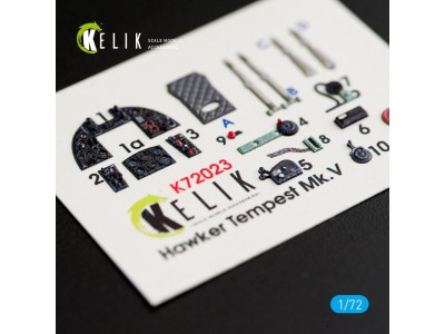 Hawker Tempest Mk.V interior 3D decals for Airfix kit 