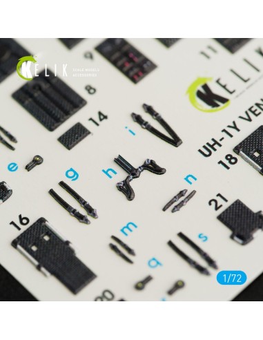 UH-1Y Venom interior 3D decals for Dream Model kit 