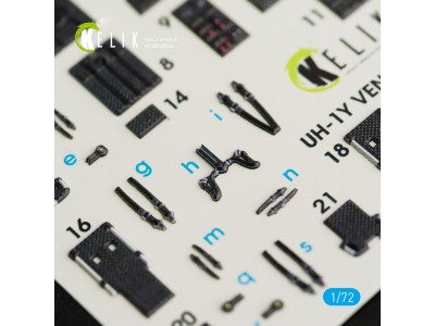 UH-1Y Venom interior 3D decals for Dream Model kit 