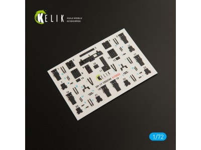UH-1Y Venom interior 3D decals for Dream Model kit 