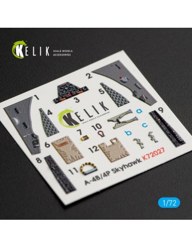 A-4(B,P) Skyhawk interior 3D decals for Airfix kit 