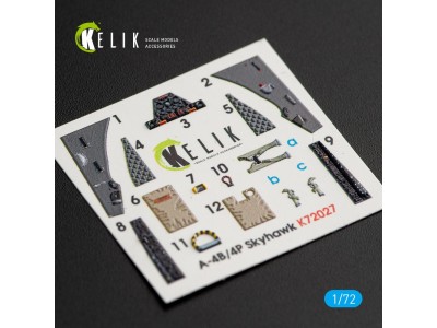 A-4(B,P) Skyhawk interior 3D decals for Airfix kit 