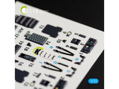 AH-1Z Viper interior 3D decals for Dream Model kit 