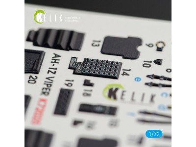AH-1Z Viper interior 3D decals for Dream Model kit 