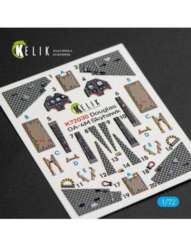 OA-4M Skyhawk interior 3D decals for Fujimi/Hobby 2000 kit 
