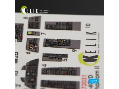 F-4(C,D) Phantom II interior 3D decals for Hasegawa kit 