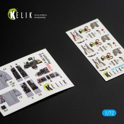 F-4EJ Kai Phantom II interior 3D decals for Hasegawa kit 