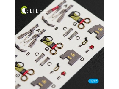 F-4EJ Kai Phantom II interior 3D decals for Hasegawa kit 