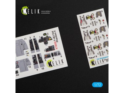 F-4EJ Kai Phantom II interior 3D decals for Hasegawa kit 