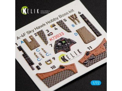 A-4F Skyhawk interior 3D decals for HobbyBoss kit 
