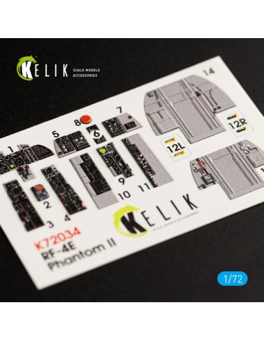 RF-4E Phantom II interior 3D decals for Hasegawa kit 