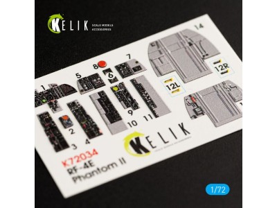RF-4E Phantom II interior 3D decals for Hasegawa kit 