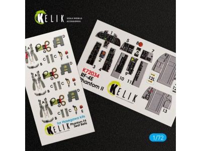 RF-4E Phantom II interior 3D decals for Hasegawa kit 