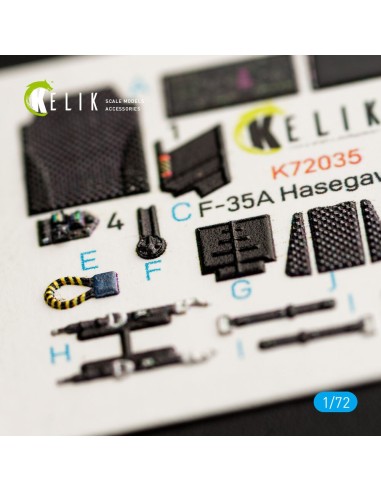 F-35A  interior 3D decals for Hasegawa kit 